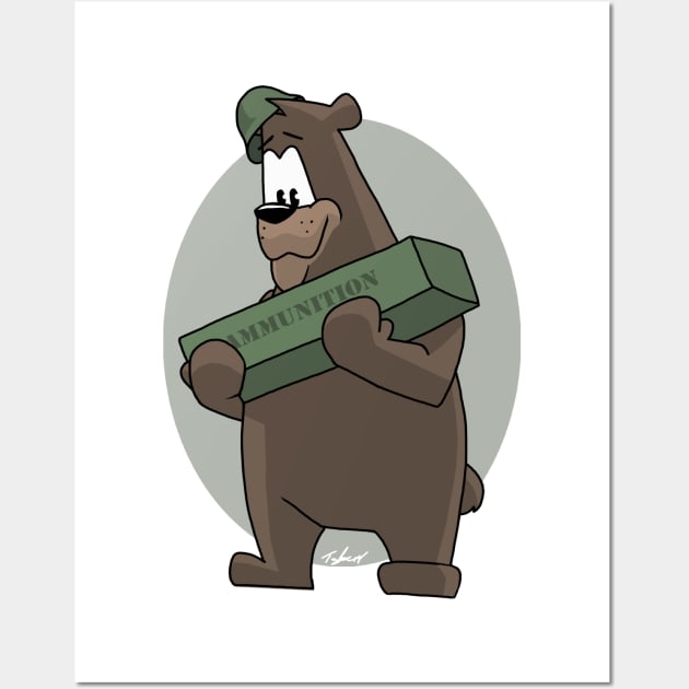 Soldier Bear Wall Art by Tuckerjoneson13